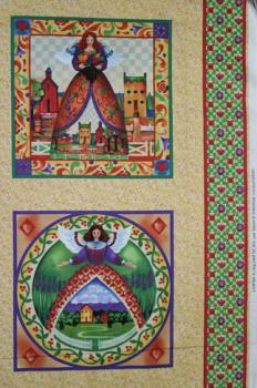Patchworkstoff Panel mit Engeln