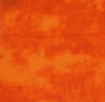 Patchworkstoff orange mit leichten Wolken