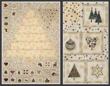 Patchworkstoff Adventskalender zum selber nähen