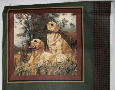 Patchworkstoff Panel Hunde