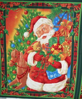 Patchworkstoff Panel Santa gross