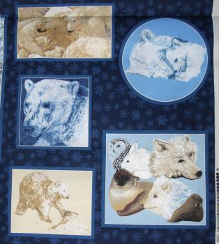 Patchworkstoff Winterpanel