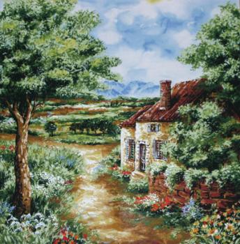 Patchworkstoff "Chateau Road"