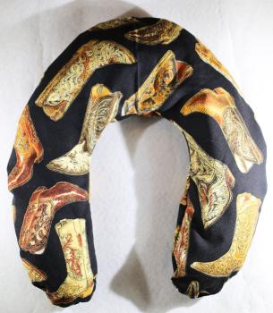 Kirschkern- Nackenkissen Cowboystiefel
