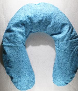 Kirschkern- Nackenkissen hellblau