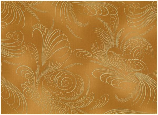 Patchworkstoff hellbraun mit Goldmuster