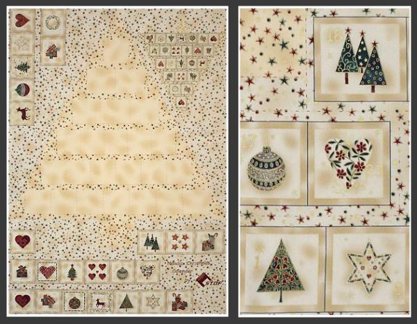 Patchworkstoff Adventskalender zum selber nähen