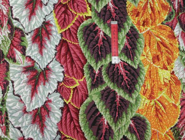 Patchworkstoff grosse Blätter